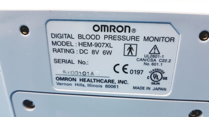 Lot of 6 Omron HEM-907XL IntelliSense Professional Digital Blood Pressure Monitor