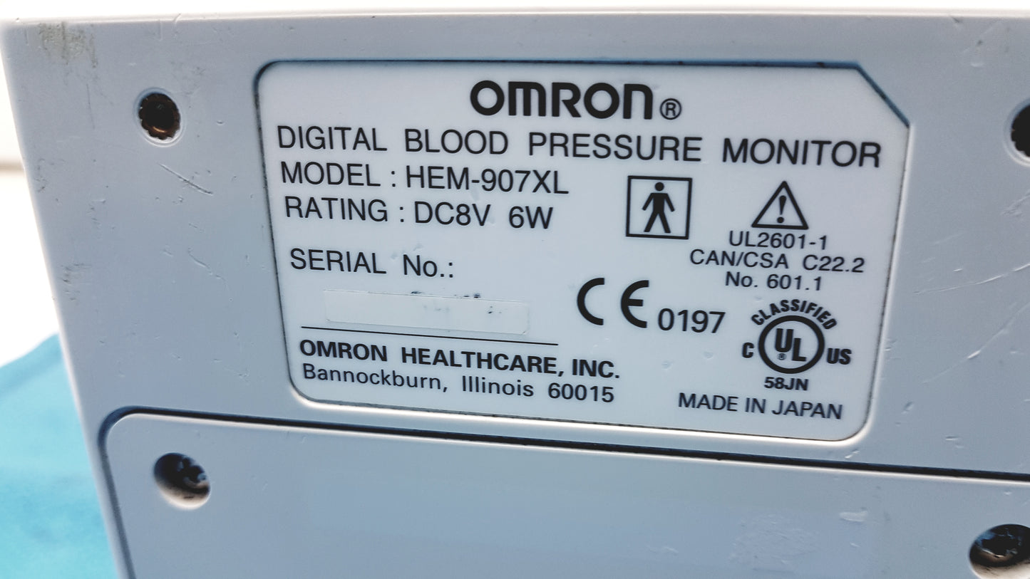 Lot of 6 Omron HEM-907XL IntelliSense Professional Digital Blood Pressure Monitor