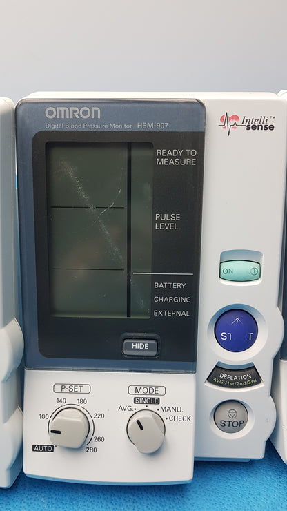 Lot of 6 Omron HEM-907 IntelliSense Digital Blood Pressure Monitor