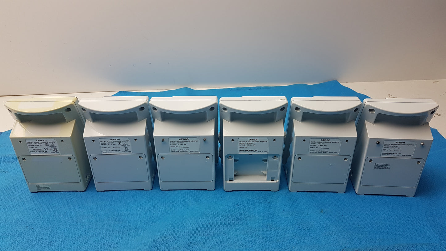 Lot of 6 Omron HEM-907 IntelliSense Digital Blood Pressure Monitor