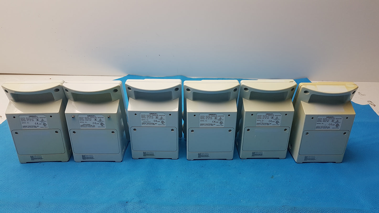 Lot of 6 Omron HEM-907XL Digital Blood Pressure Monitor