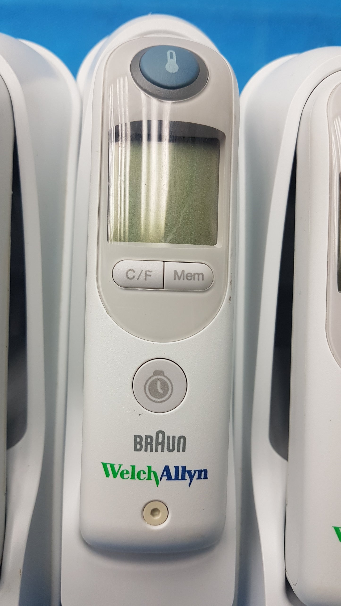 Lot of 8 Welch Allyn Braun Pro 6000 Ear Thermometers With Bases