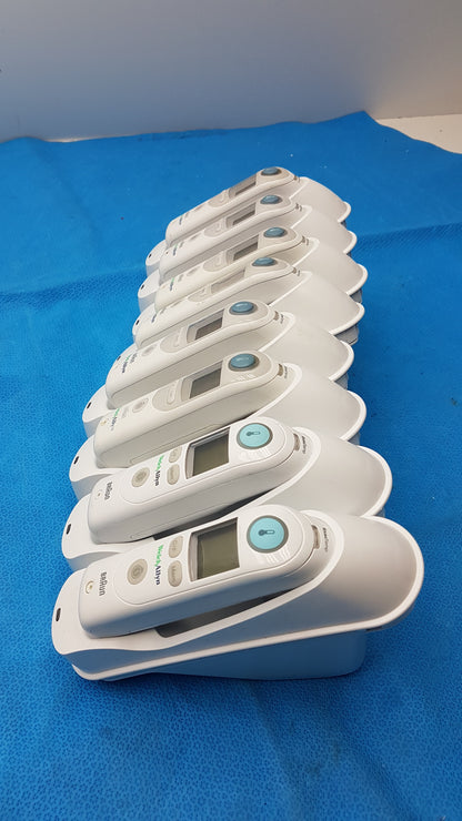 Lot of 8 Welch Allyn Braun Pro 6000 Ear Thermometers With Bases