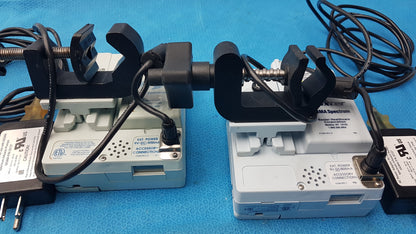 Lot of 2 Baxter Sigma Spectrum Infusion Pumps With AC Power Adapters P/N 35162
