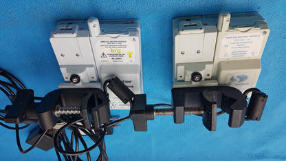 Lot of 2 Baxter Sigma Spectrum Infusion Pumps With AC Power Adapters P/N 35162