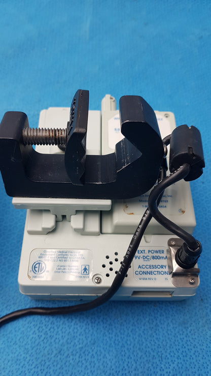 Lot of 2 Baxter Sigma Spectrum Infusion Pumps With AC Power Adapters P/N 35162