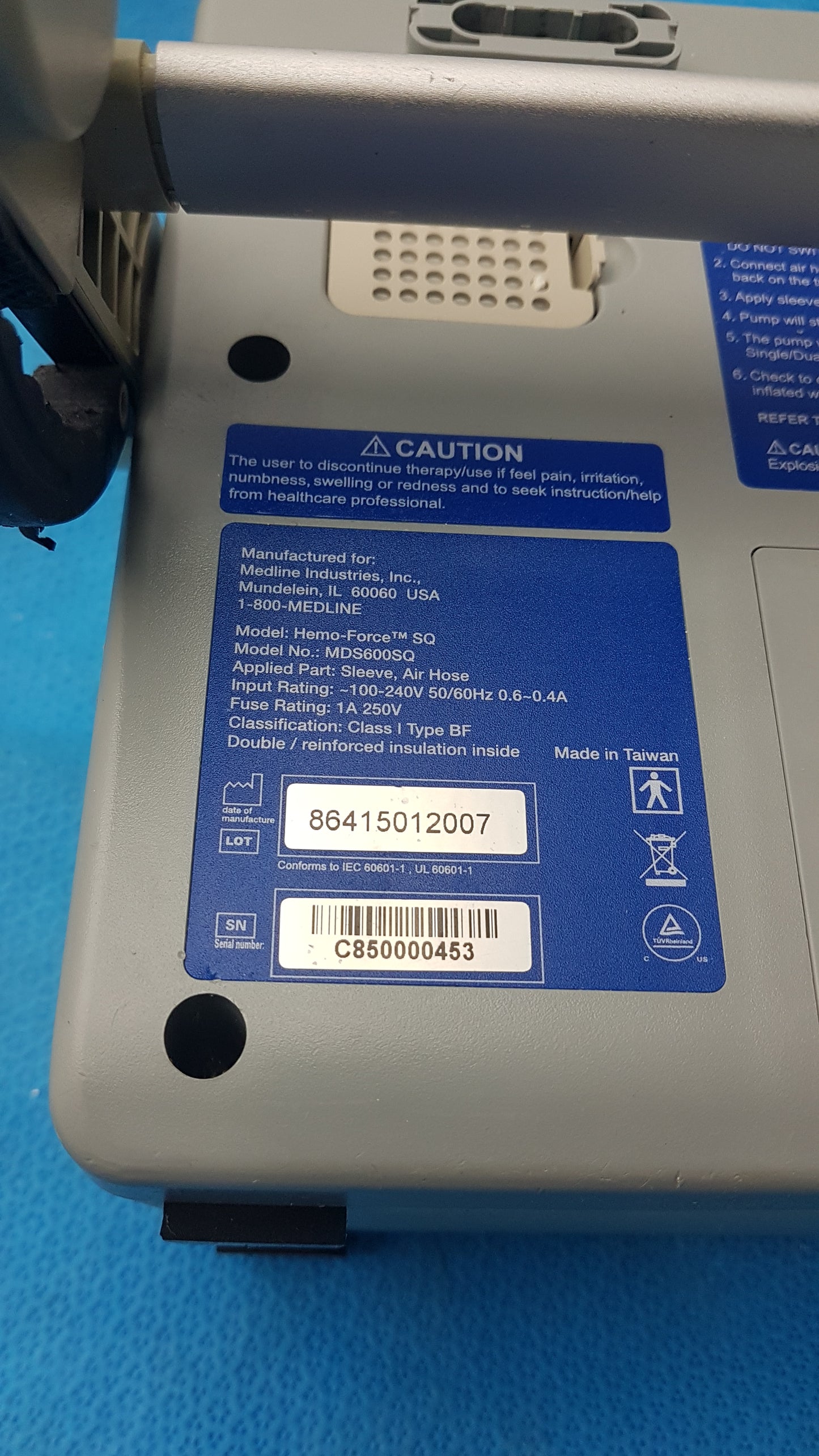 Lot of 5 Medline Hemo Force DVT Compression Pump