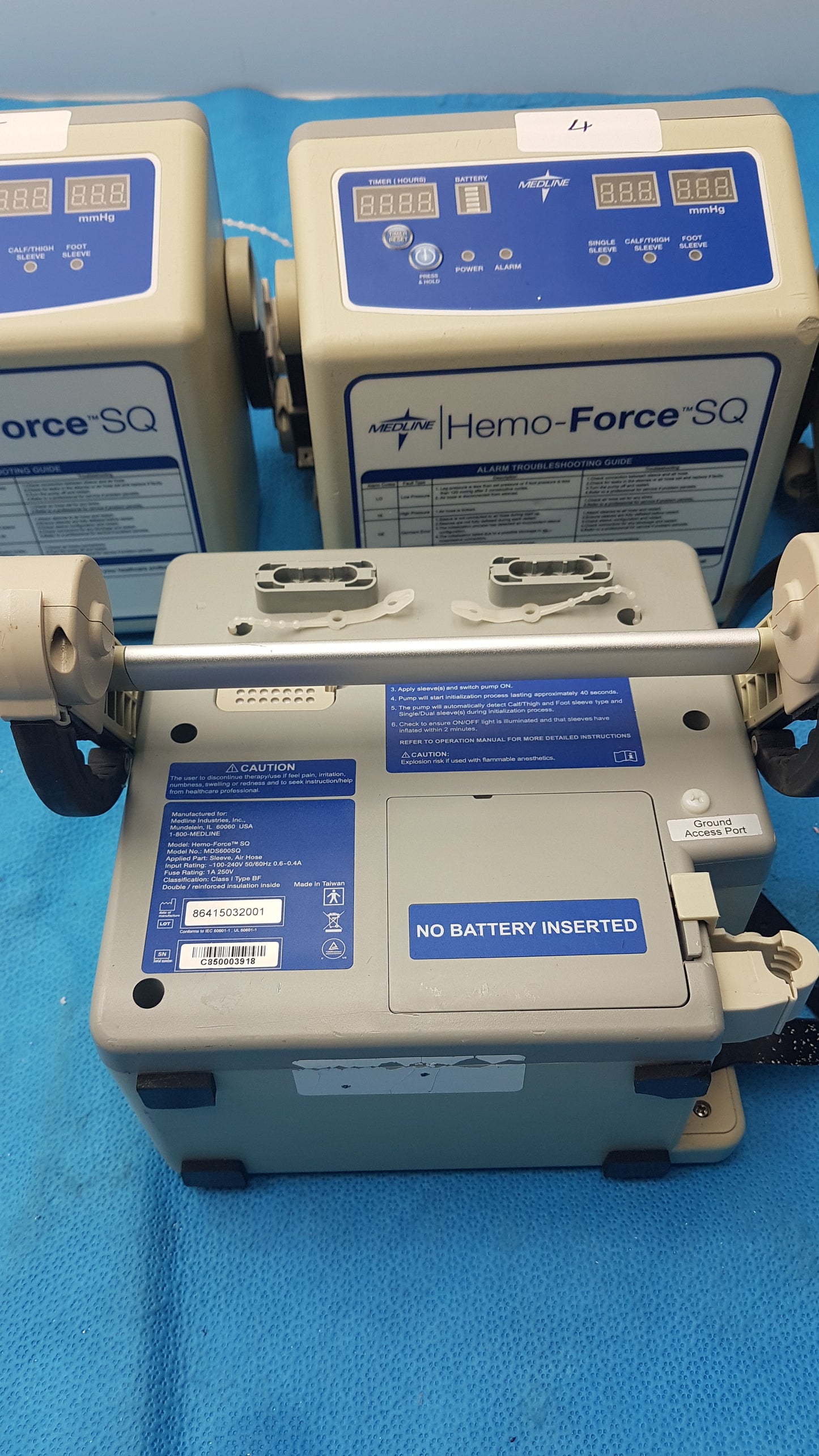 Lot of 5 Medline MDS600SQ Hemo Force SQ Sequential DVT Pump