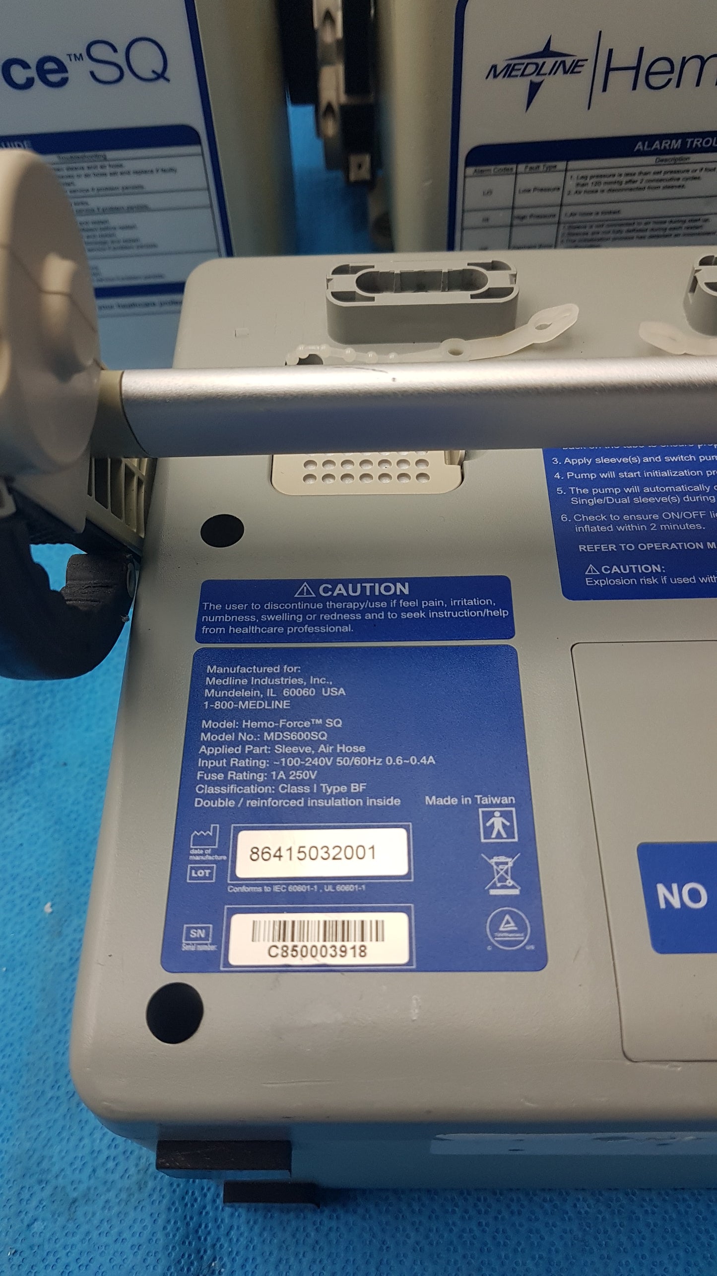 Lot of 5 Medline MDS600SQ Hemo Force SQ Sequential DVT Pump