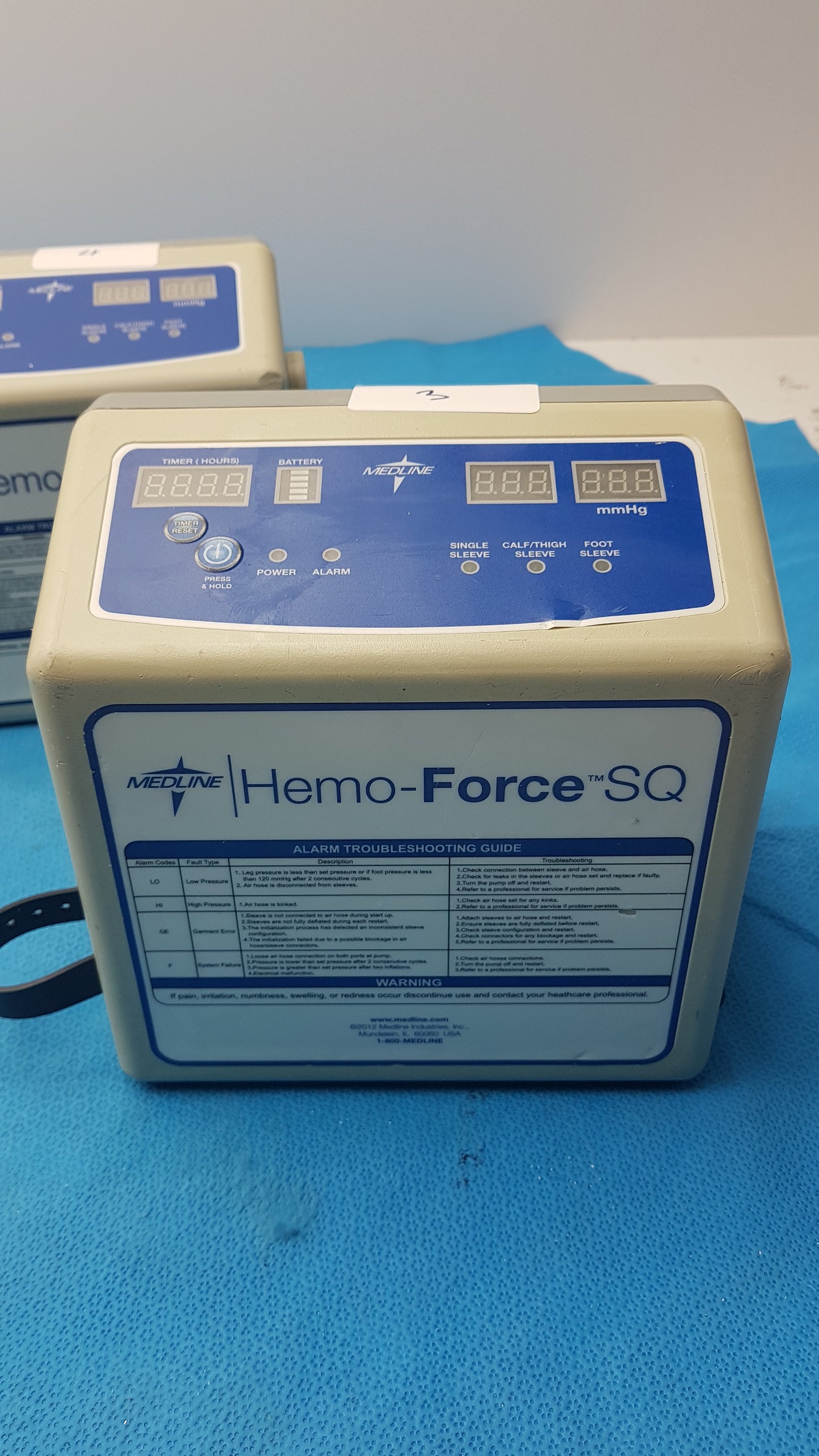 Lot of 5 Medline MDS600SQ Hemo Force SQ Sequential DVT Pump