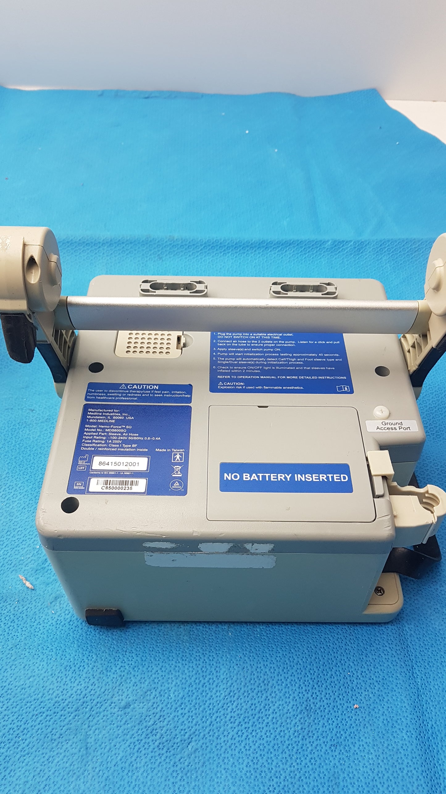 Lot of 5 Medline MDS600SQ Hemo Force SQ Sequential DVT Pump