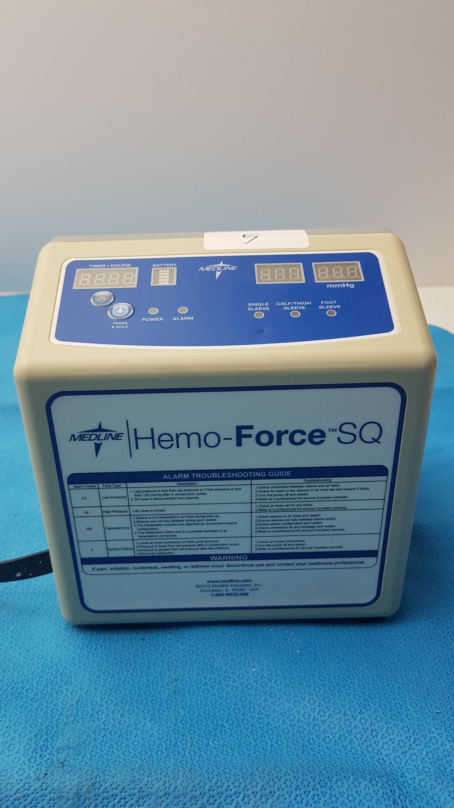 Lot of 5 Medline MDS600SQ Hemo Force SQ Sequential DVT Pump