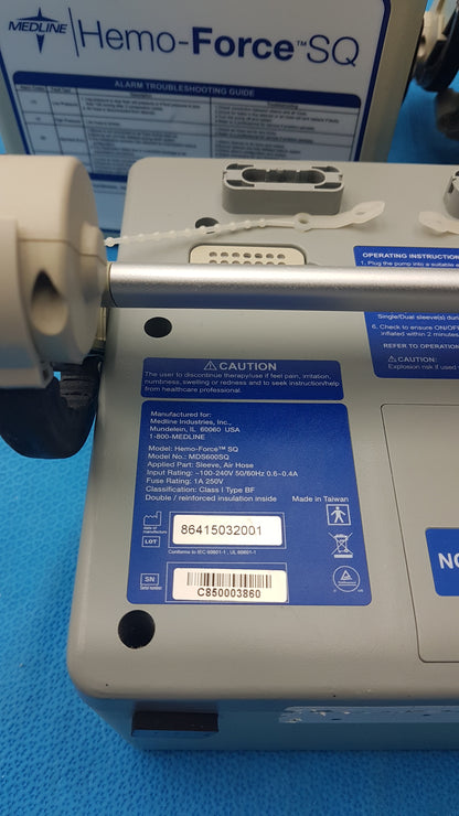 Lot of 5 Medline MDS600SQ Hemo Force SQ Sequential DVT Pump