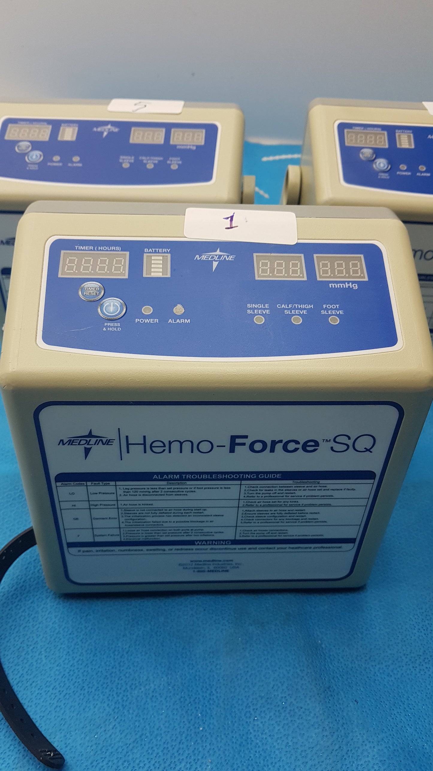 Lot of 5 Medline MDS600SQ Hemo Force SQ Sequential DVT Pump