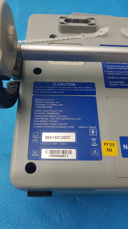 Lot of 5 Medline MDS600SQ Hemo Force SQ Sequential DVT Pump