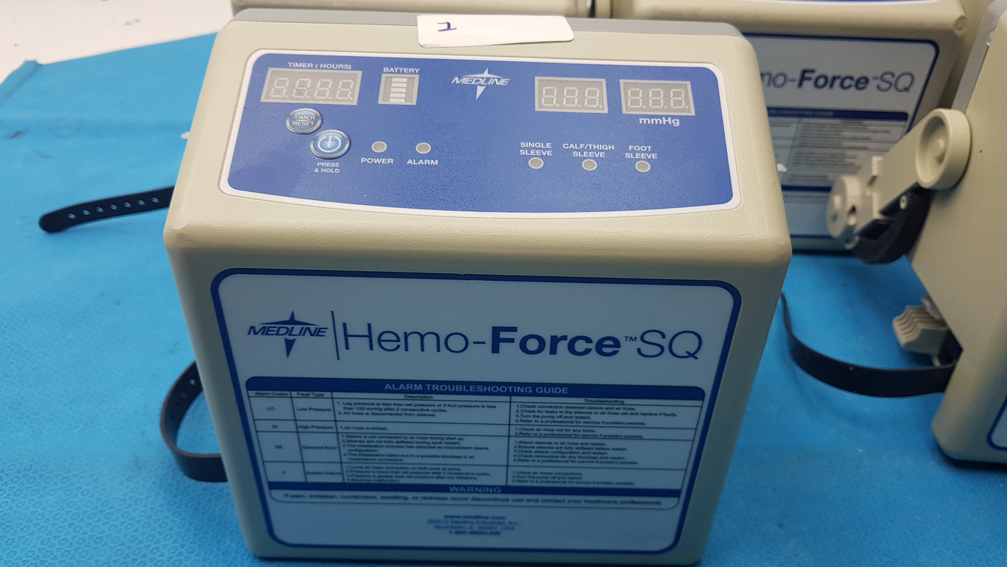Lot of 5 Medline MDS600SQ Hemo Force SQ Sequential DVT Pump