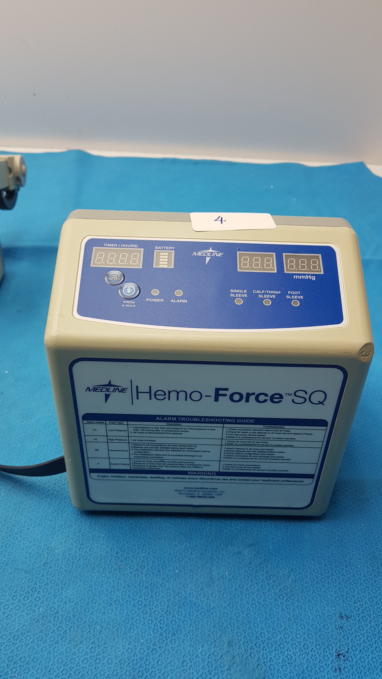 Lot of 5 Medline MDS600SQ Hemo Force SQ Sequential DVT Pump