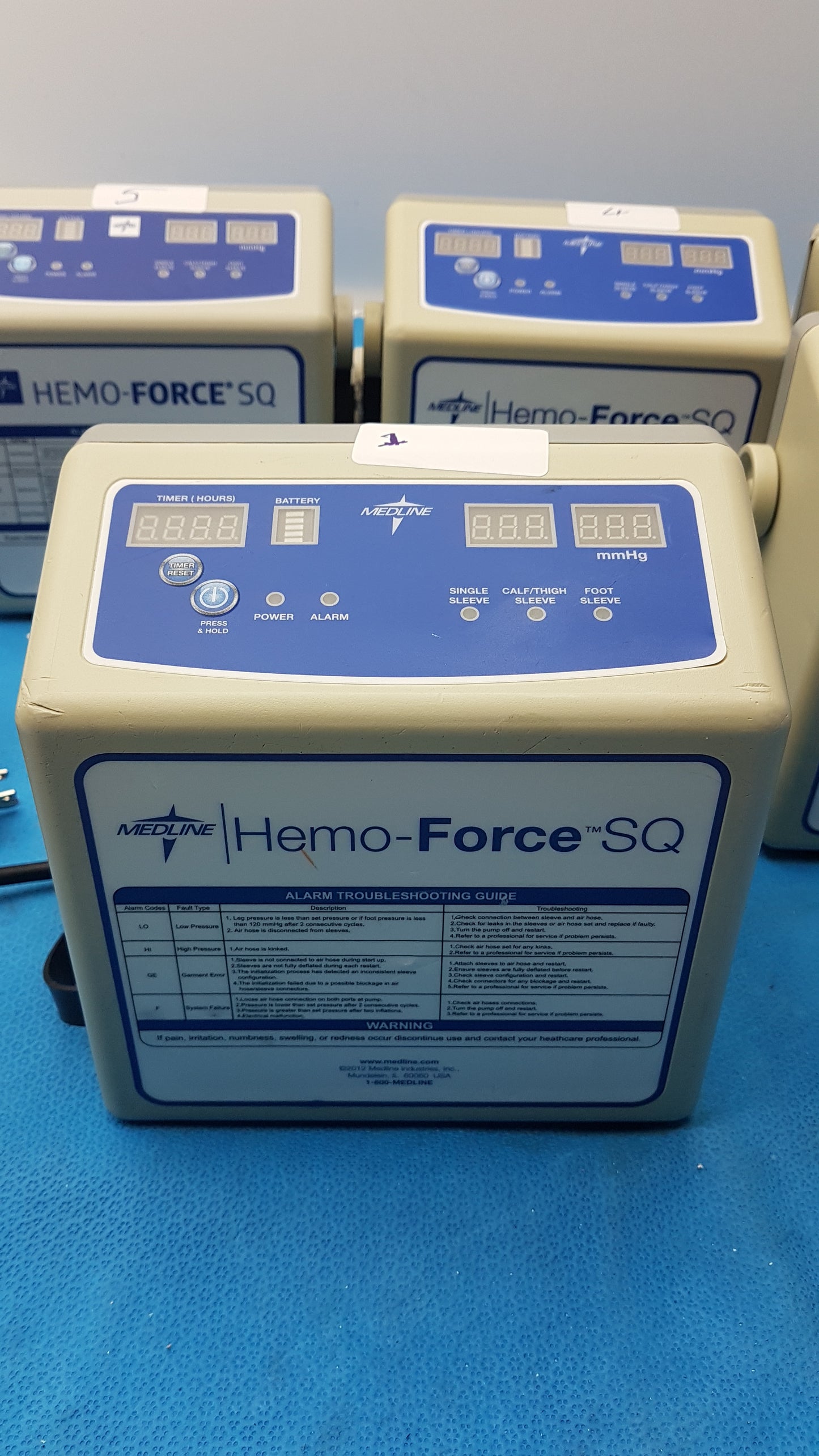 Lot of 5 Medline Hemo Force DVT Compression Pump Model MDS600SQ