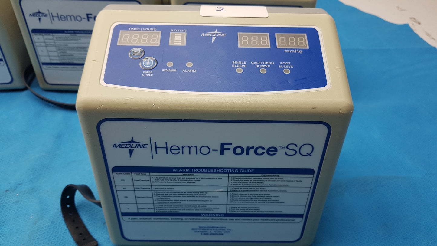 Lot of 5 Medline Hemo Force DVT Compression Pump Model MDS600SQ