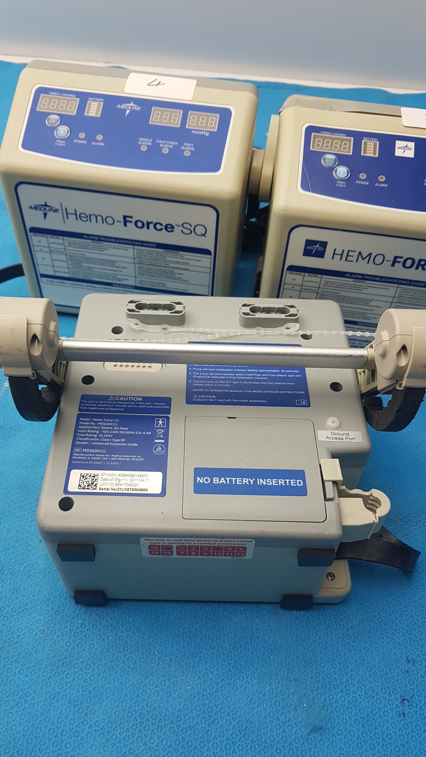 Lot of 5 Medline Hemo Force DVT Compression Pump Model MDS600SQ