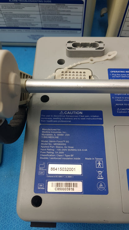 Lot of 5 Medline Hemo Force DVT Compression Pump MDS600SQ