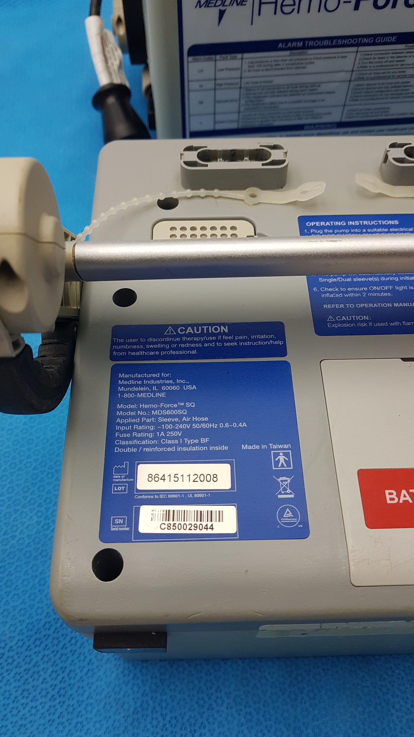 Lot of 5 Medline Hemo Force DVT Compression Pump