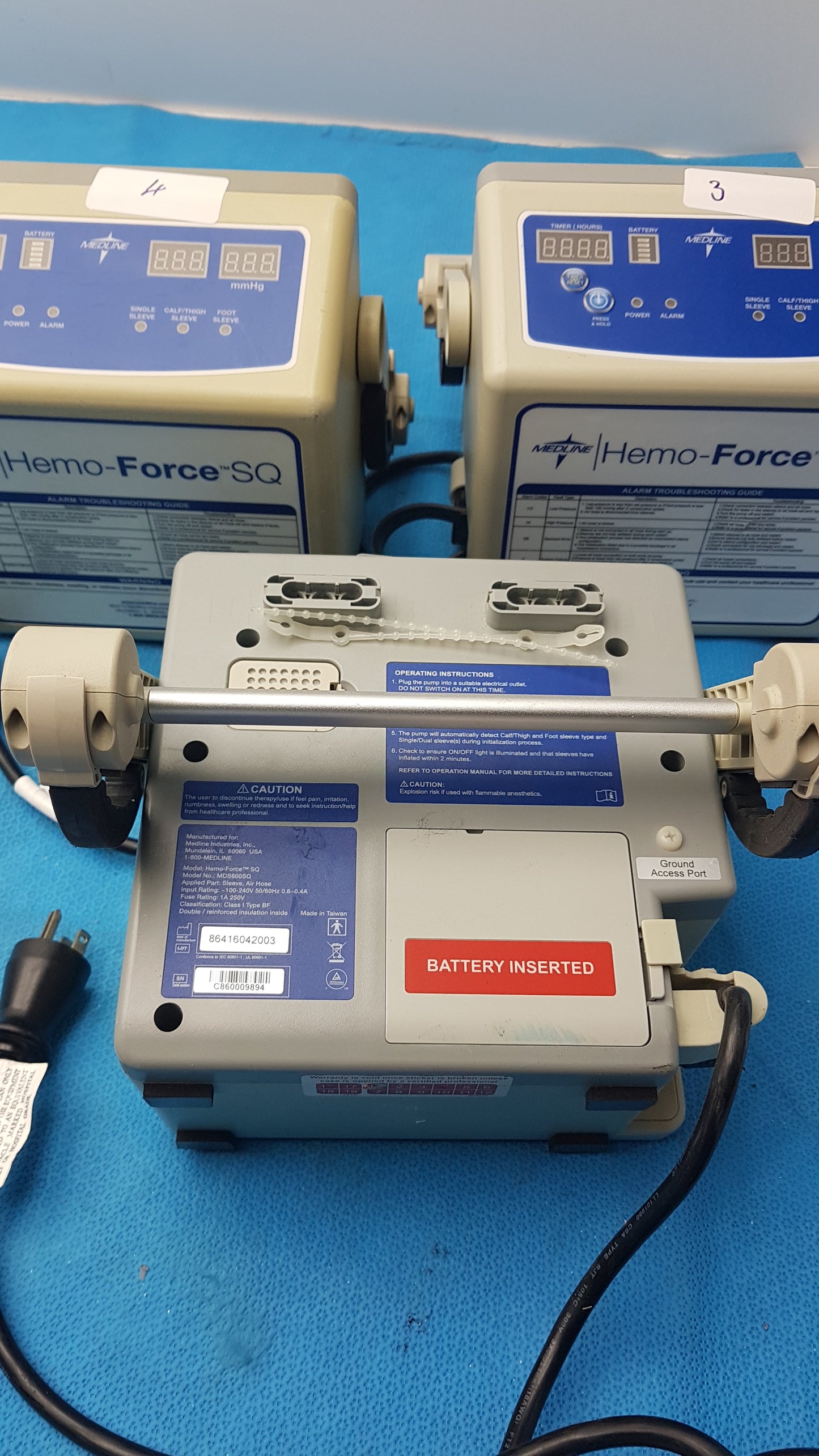 Lot of 5 Medline Hemo Force DVT Compression Pump