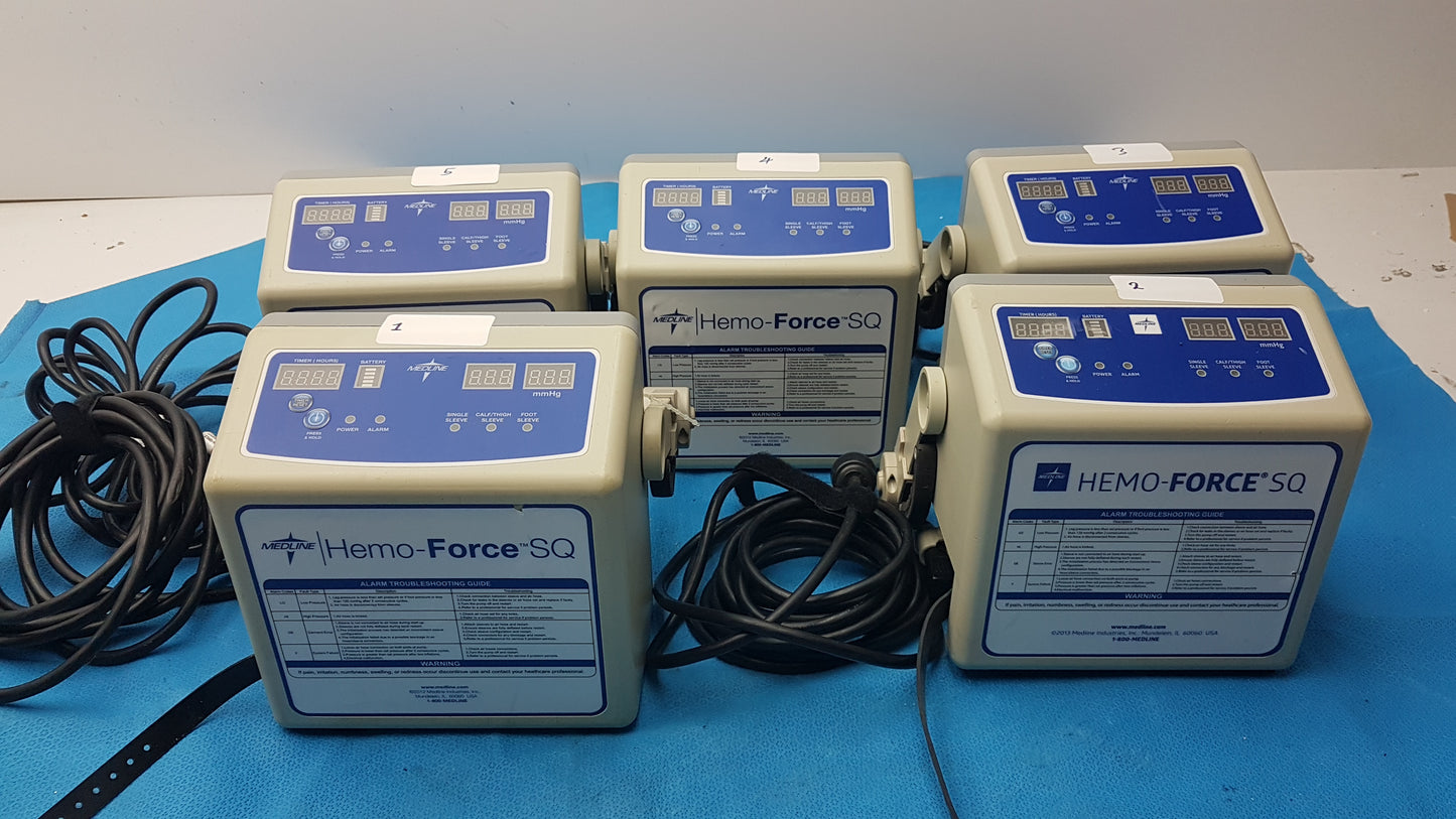 Lot of 5 Medline Hemo Force DVT Compression Pump