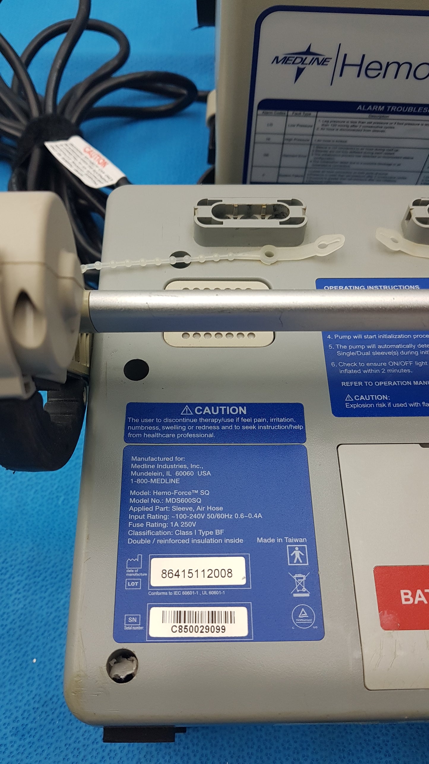 Lot of 5 Medline Hemo Force DVT Compression Pump