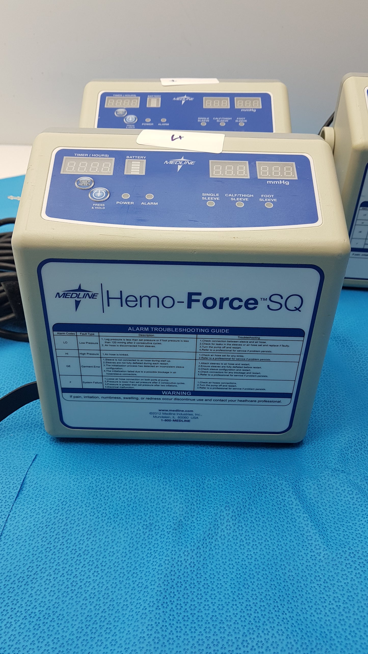 Lot of 5 Medline MDS600SQ Hemo Force SQ Sequential DVT Pump