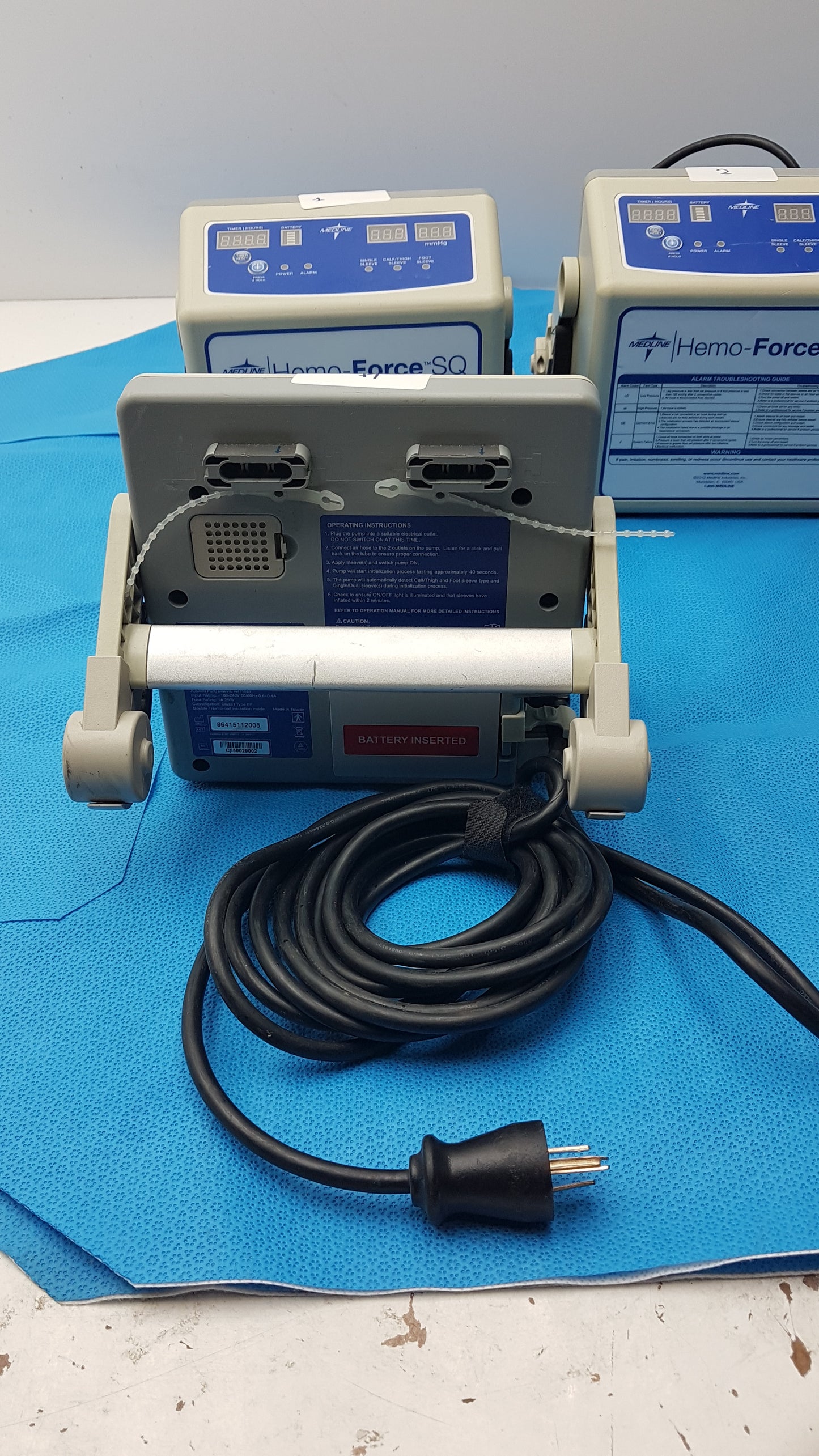 Lot of 5 Medline MDS600SQ Hemo Force SQ Sequential DVT Pump