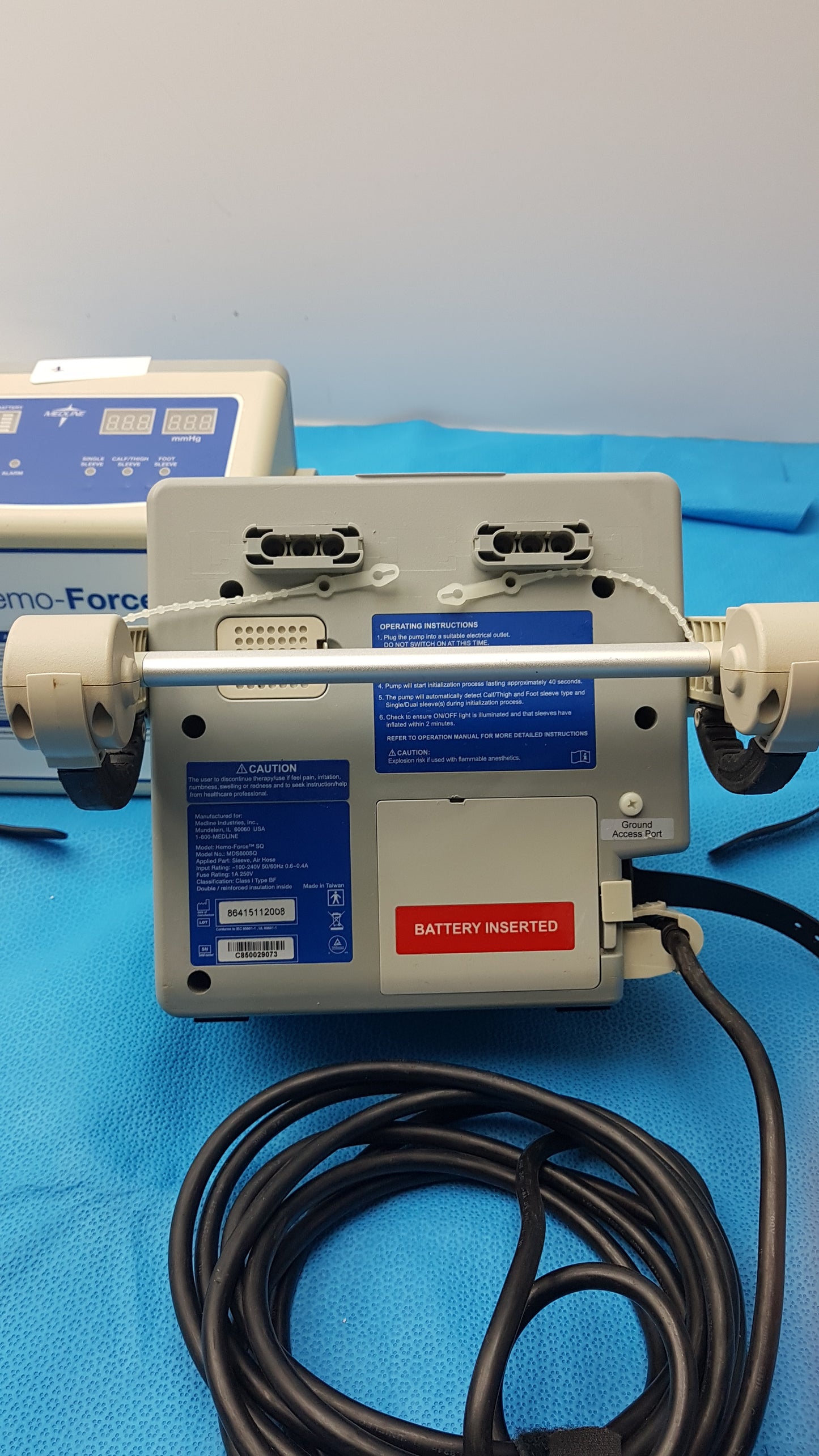 Lot of 5 Medline MDS600SQ Hemo Force SQ Sequential DVT Pump