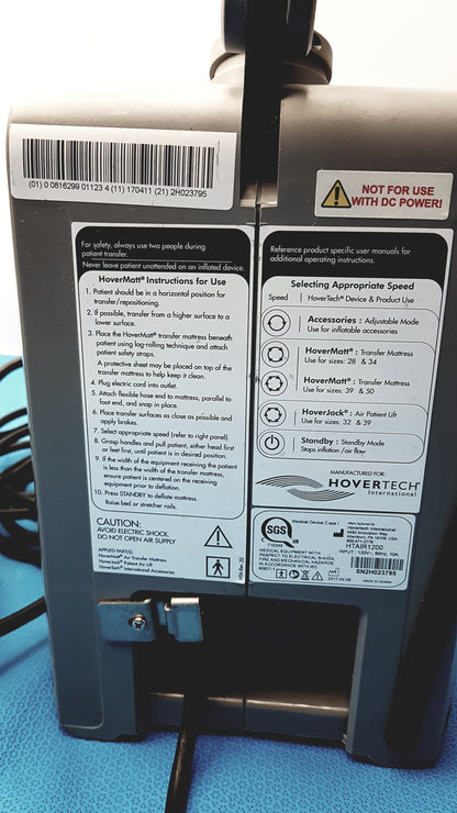Lot of 2 HoverTech International HT-Air 1200 Patient Transfer System Pumps