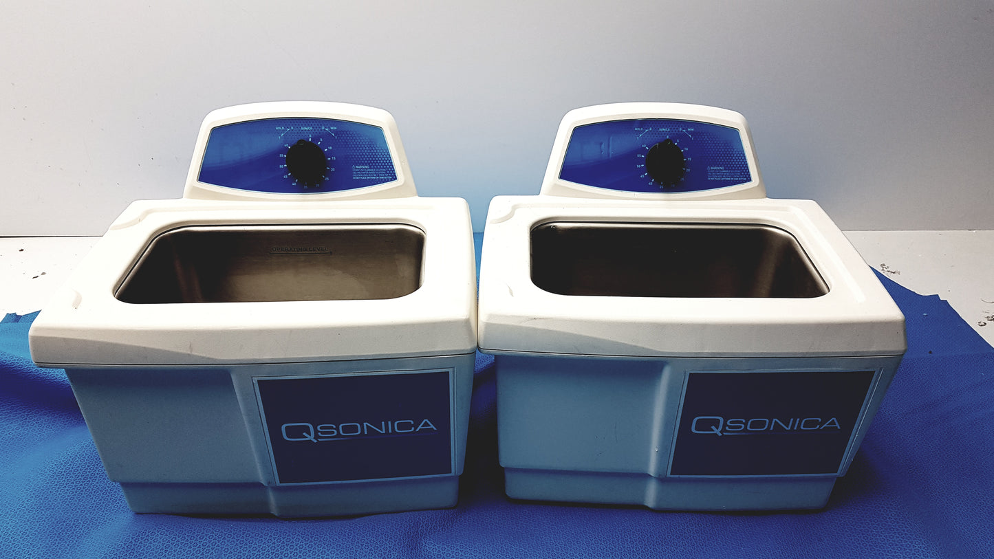 Lot of 2 Qsonica C75T Ultrasonic Cleaners