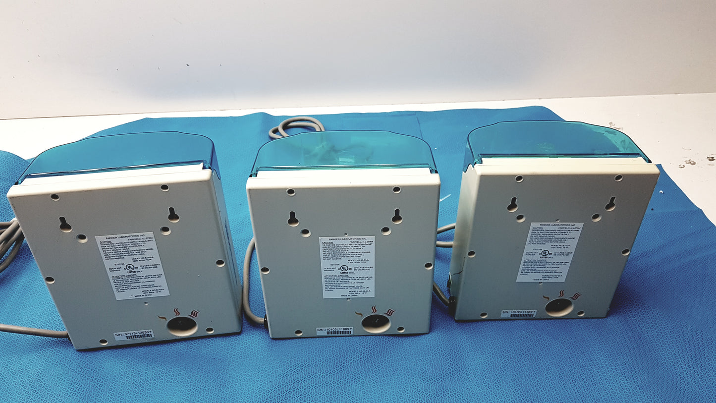 Lot of 3 Parker Laboratories 82-03-A Thermasonic Gel Warmers