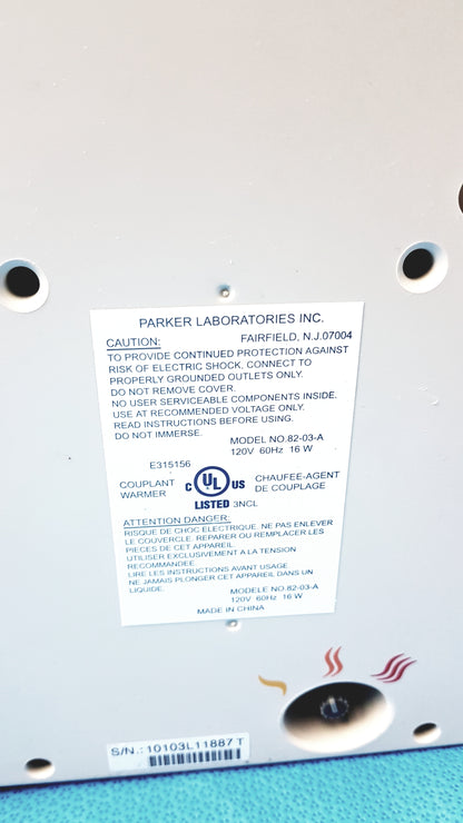 Lot of 3 Parker Laboratories 82-03-A Thermasonic Gel Warmers