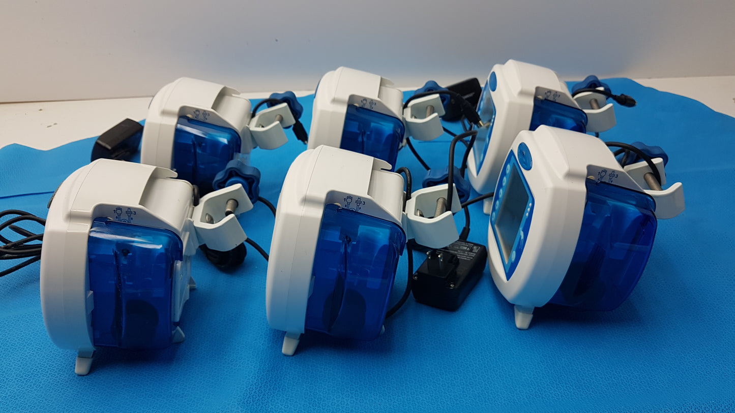 Lot of 6 Covidien Kangaroo Enteral Feeding Infusion Pumps With Power Supplies