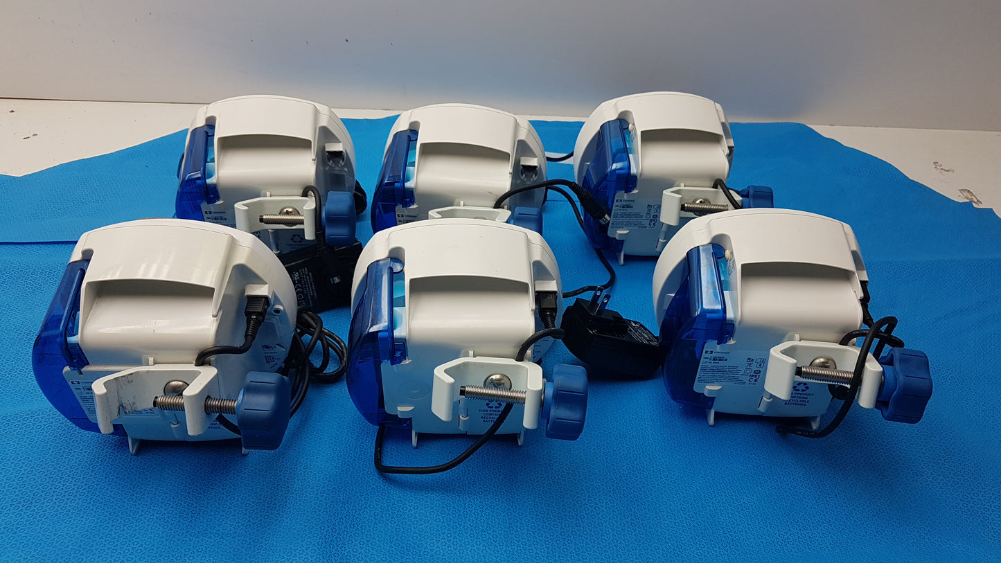 Lot of 6 Covidien Kangaroo Enteral Feeding Infusion Pumps With Power Supplies