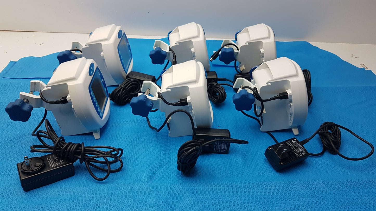 Lot of 6 Covidien Kangaroo Enteral Feeding Infusion Pumps With Power Supplies