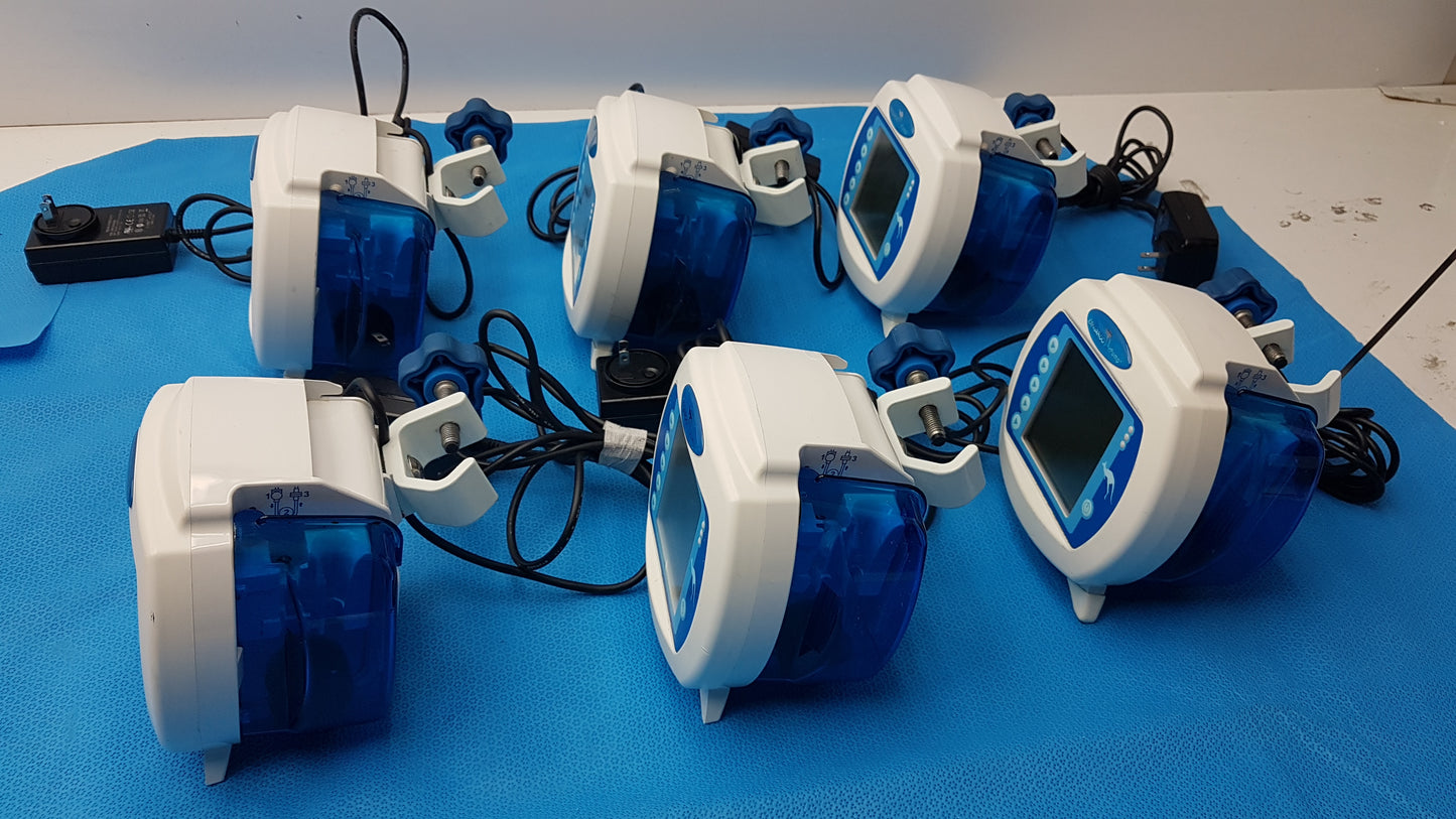 Lot of 6 Covidien Kangaroo Enteral Feeding Infusion Pumps With Power Supplies