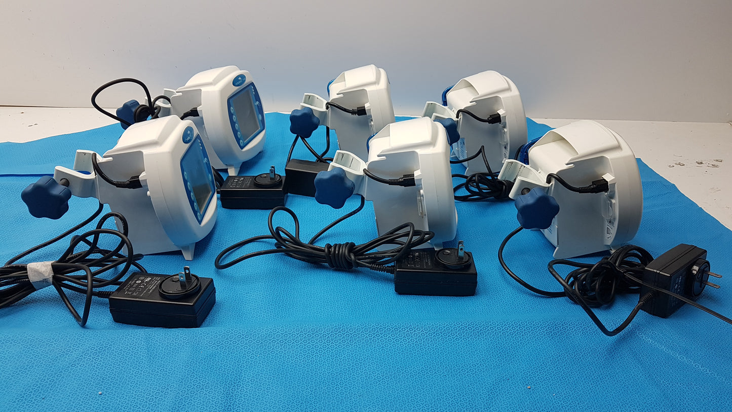 Lot of 6 Covidien Kangaroo Enteral Feeding Infusion Pumps With Power Supplies