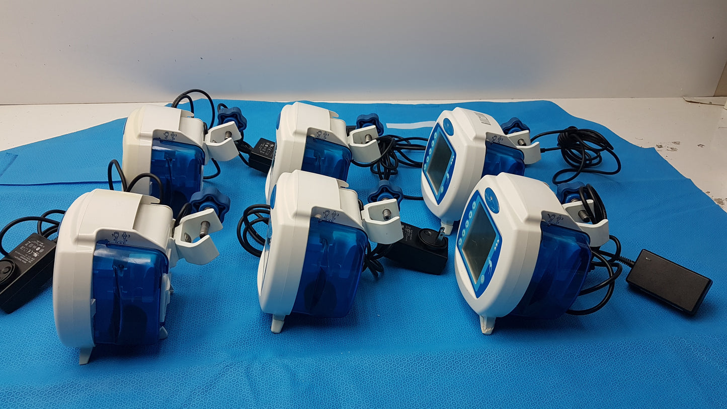 Lot of 6 Covidien Kangaroo Enteral Feeding Infusion Pumps With Power Supplies