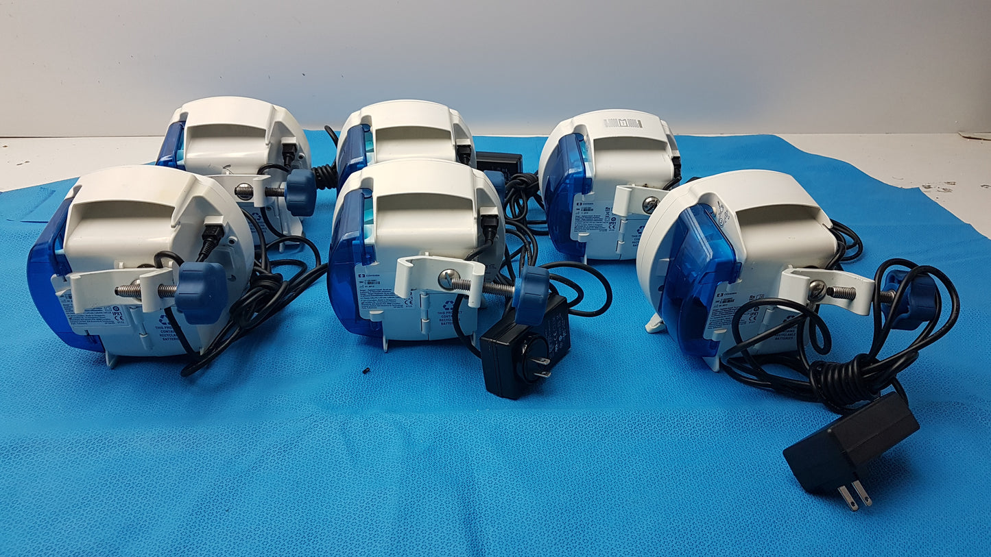 Lot of 6 Covidien Kangaroo Enteral Feeding Infusion Pumps With Power Supplies