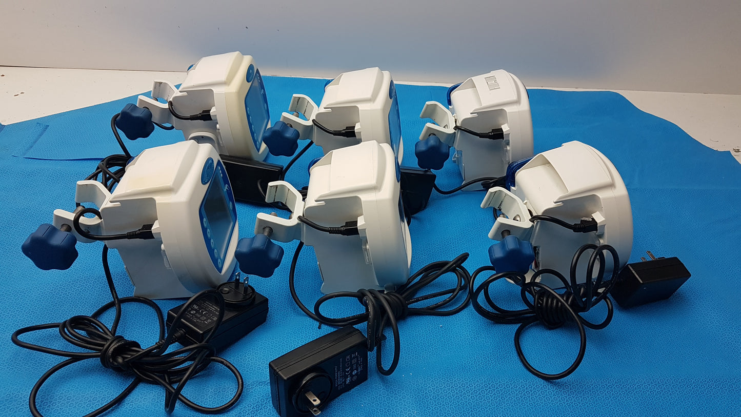 Lot of 6 Covidien Kangaroo Enteral Feeding Infusion Pumps With Power Supplies