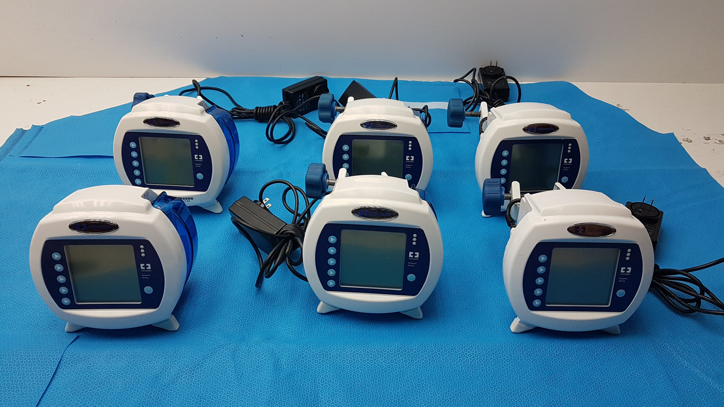 Lot of 6 Covidien Enteral Feeding Pumps With Power Supply