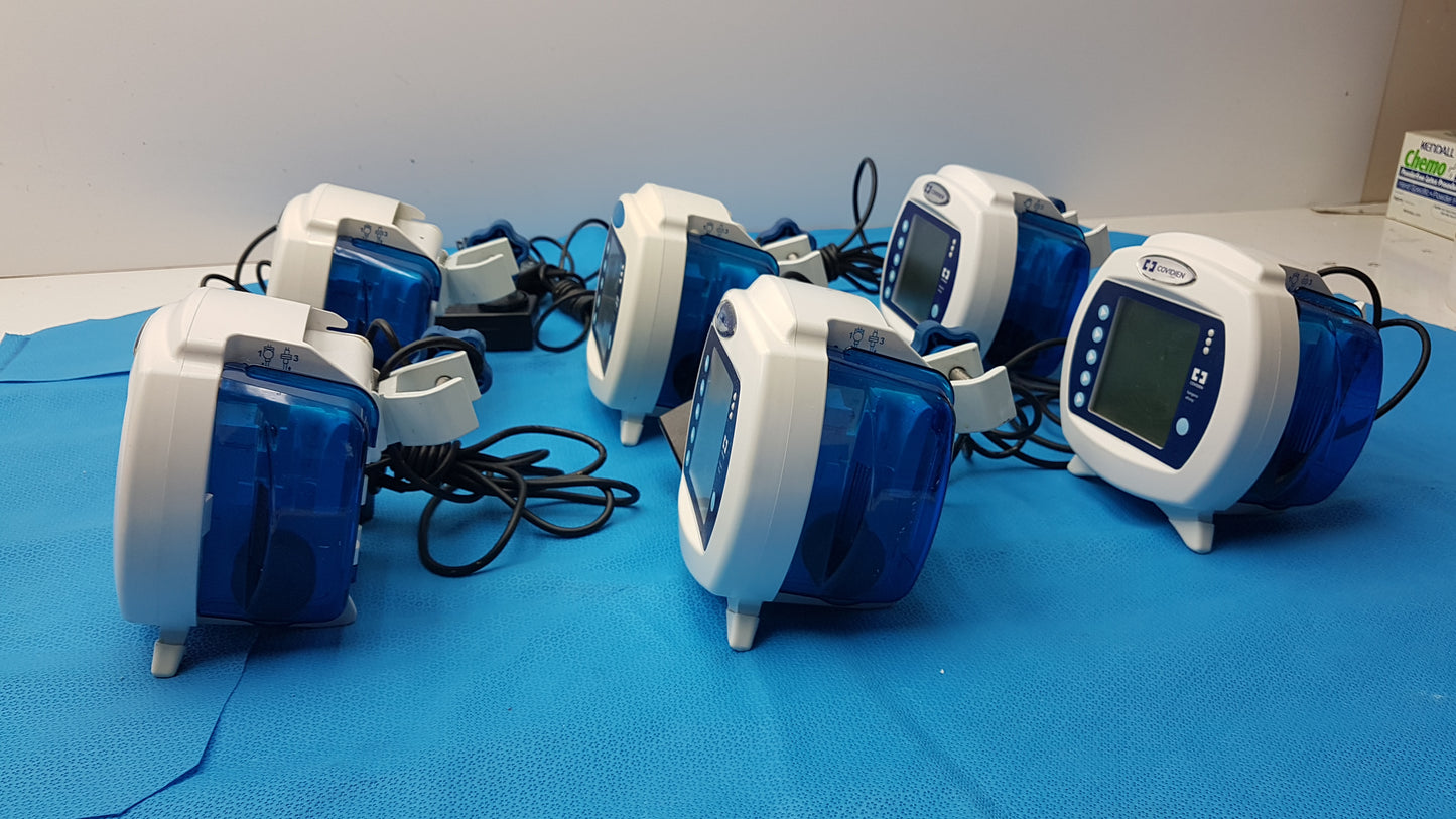 Lot of 6 Covidien Kangaroo ePump Enteral Feeding Pumps With Power Supply