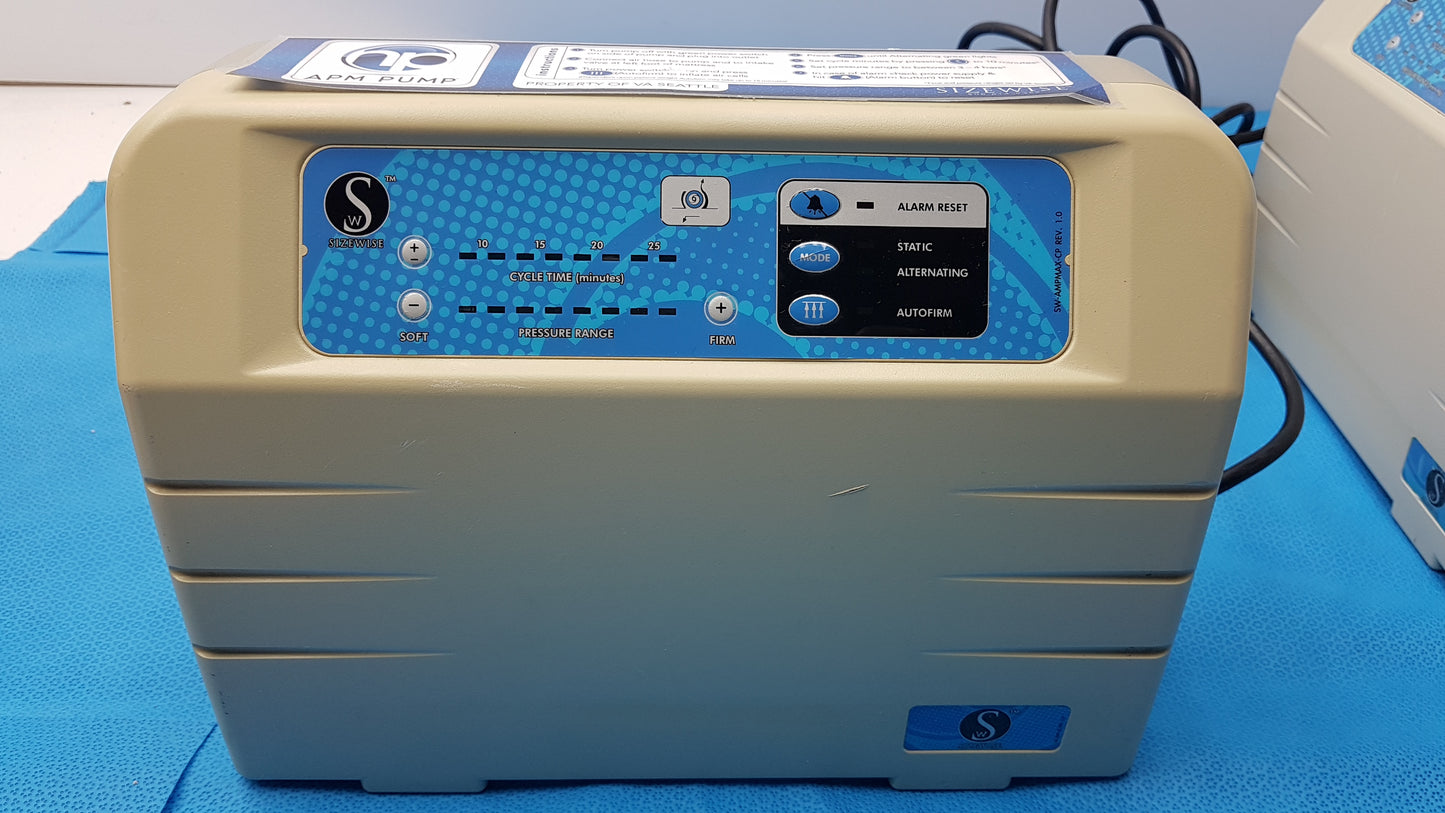 Lot of 2 Sizewise SW-AMP Dynamic Alternating Mattress Pumps