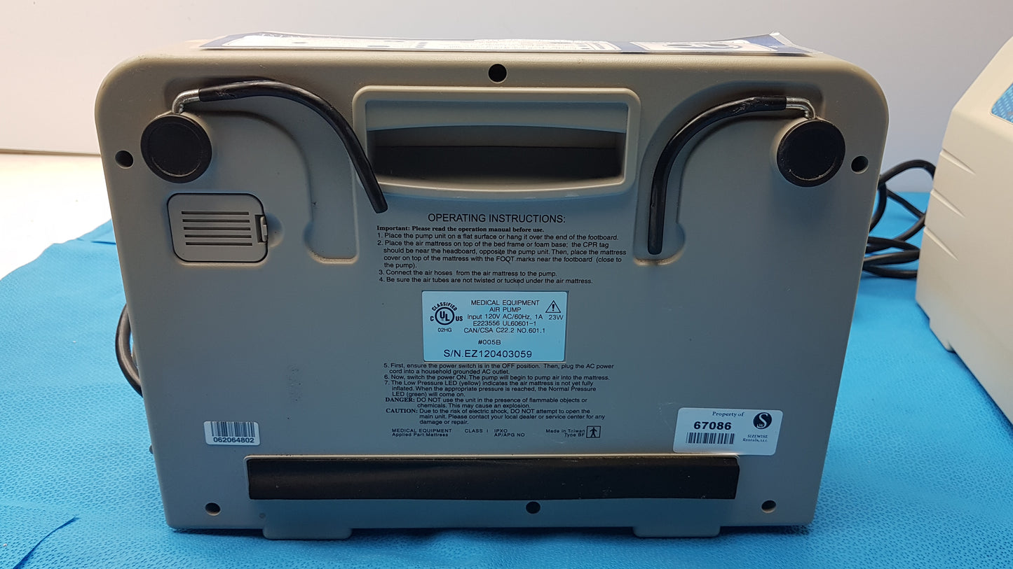 Lot of 2 Sizewise SW-AMP Dynamic Alternating Mattress Pumps