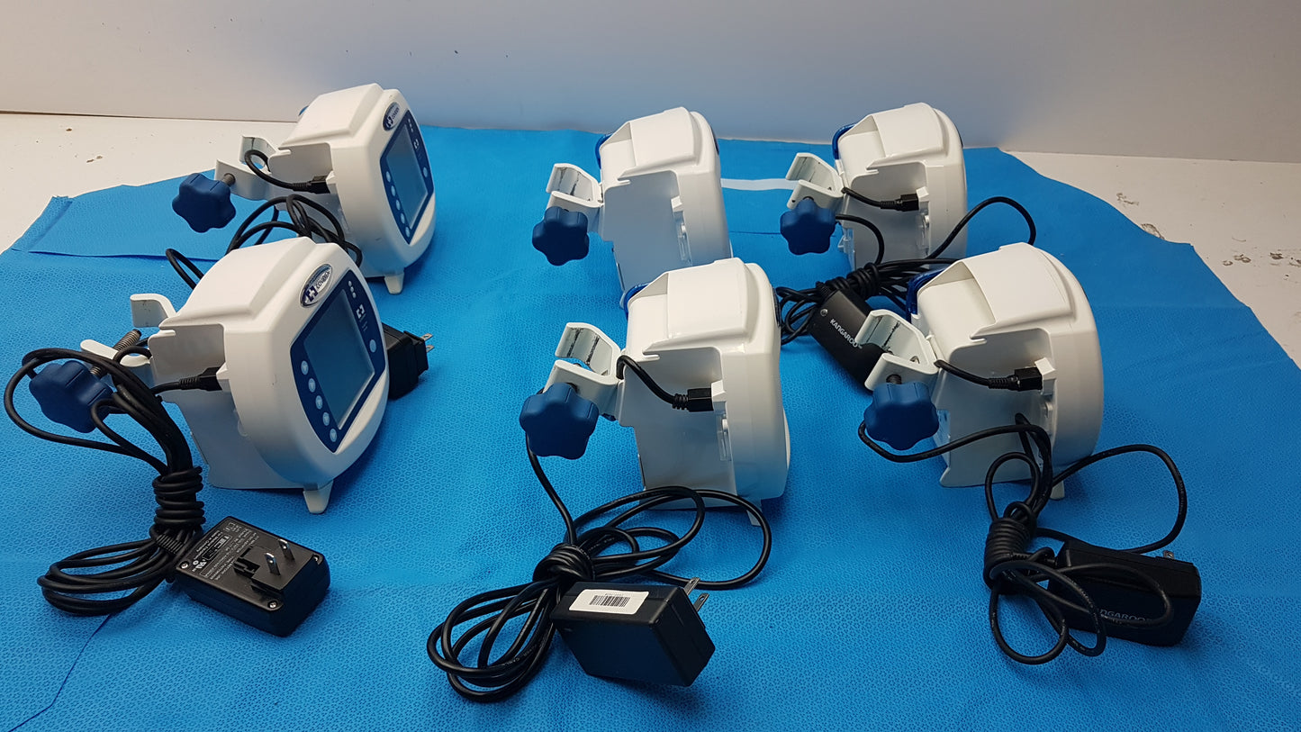 Lot of 6 Covidien Kangaroo Enteral Feeding Pumps With Power Supply