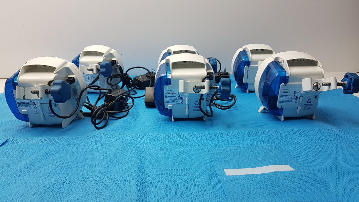 Lot of 6 Covidien Kangaroo Enteral Feeding Pumps With Power Supply